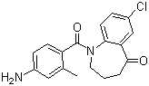 1-(4-氨基-2-甲基苯甲酰基)-7-氯-1,2,3,4-四氢-5H-1-苯并氮杂卓-5-酮
